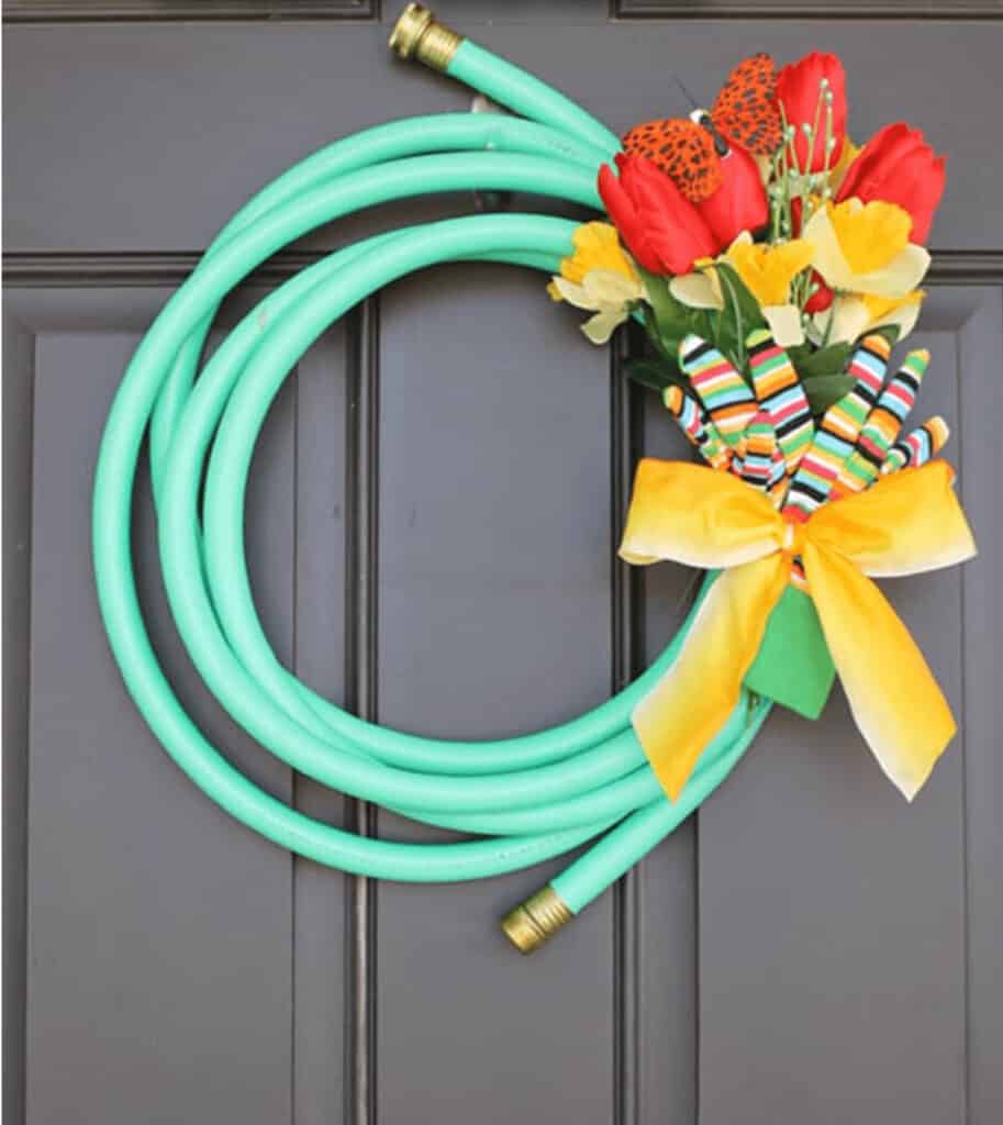 Garden Hose Wreath