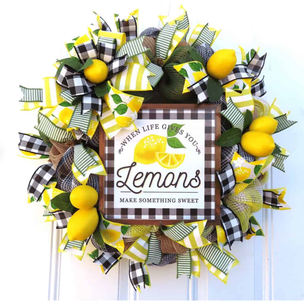 Lemon Summer Wreath