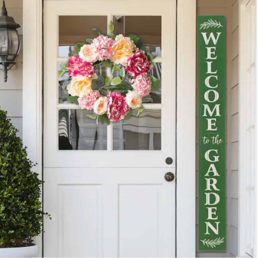 Peony & Hydrangea Wreath