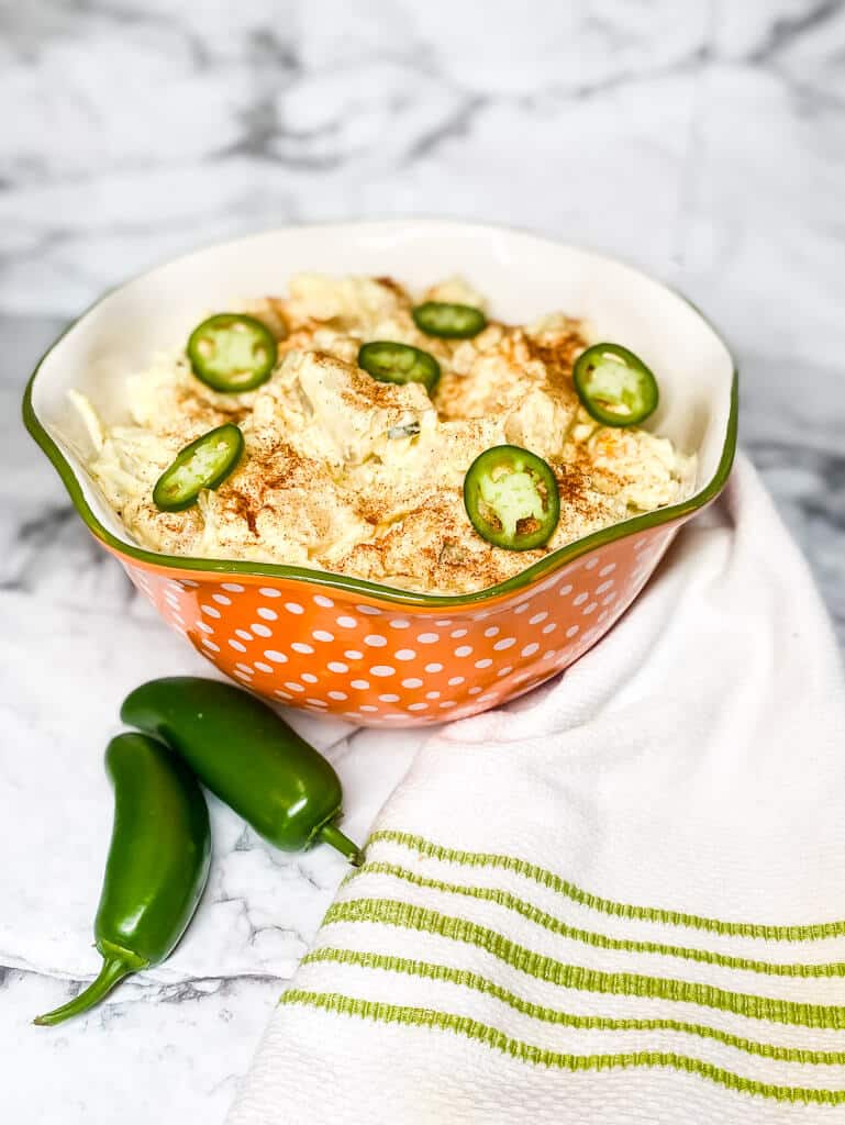 Pioneer Woman potato salad in bowl