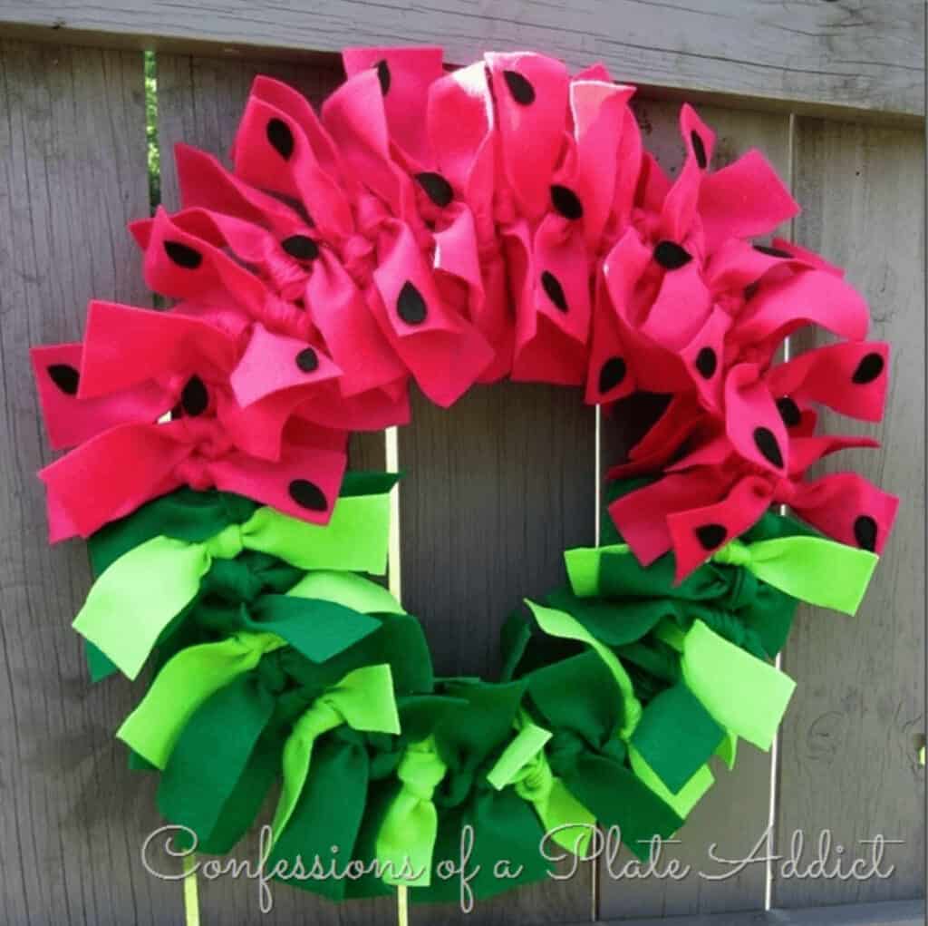 Whimsical Watermelon Wreath