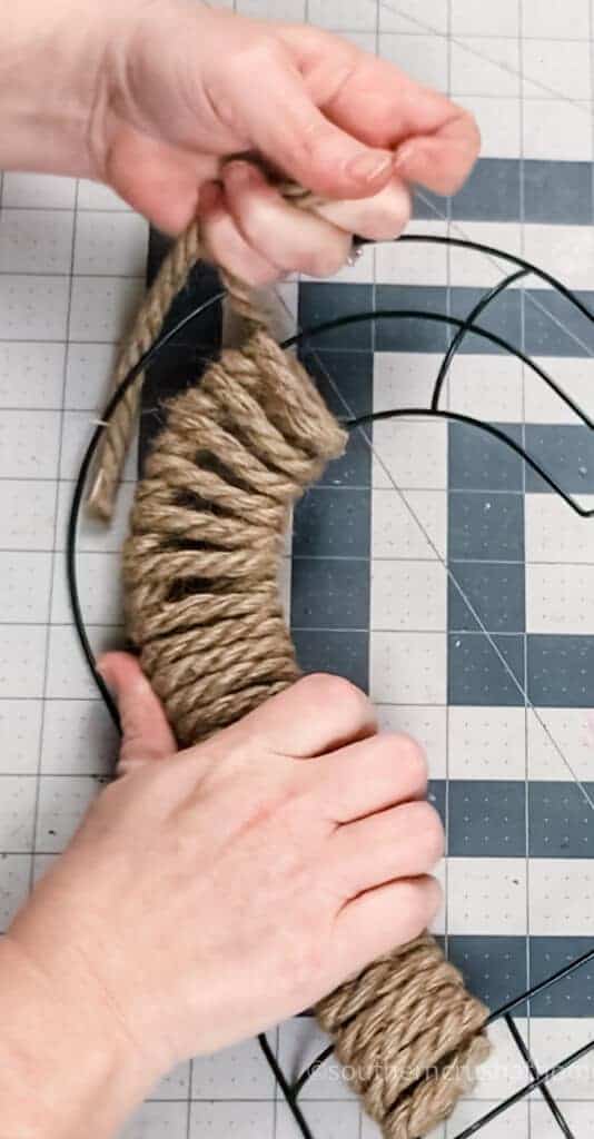 gluing nautical rope