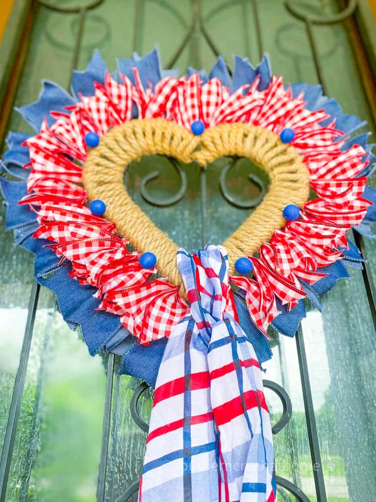 nautical rope patriotic summer wreath