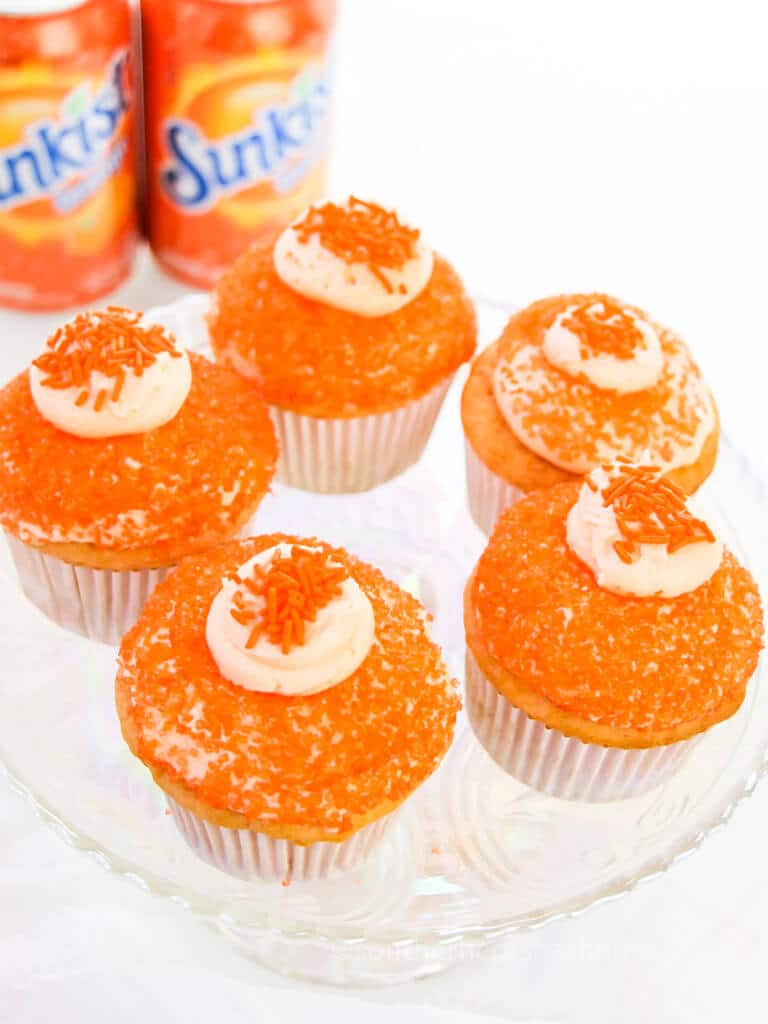 sunkist orange soda cupcakes
