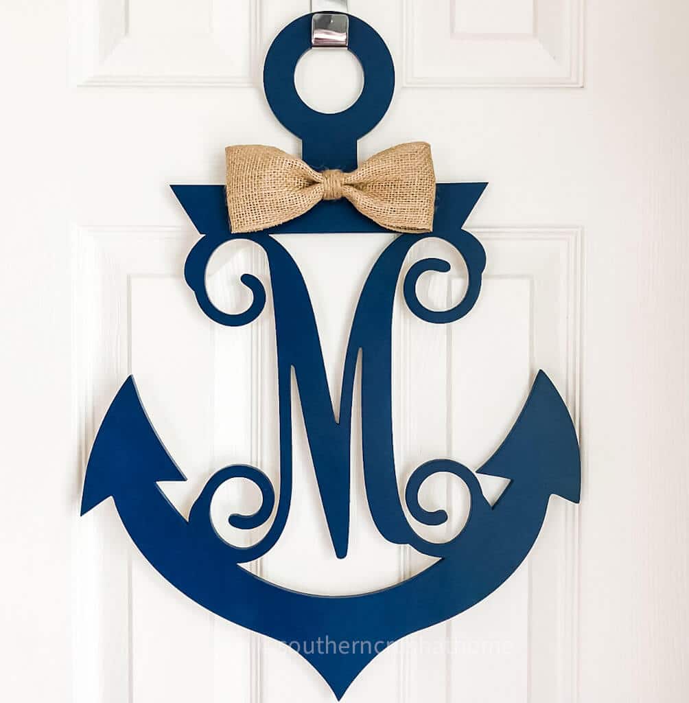 nautical anchor summer wreath