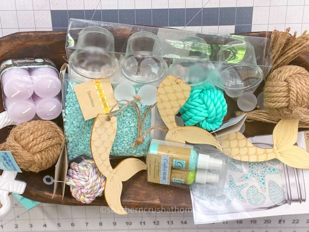 supplies for dough bowl coastal decor