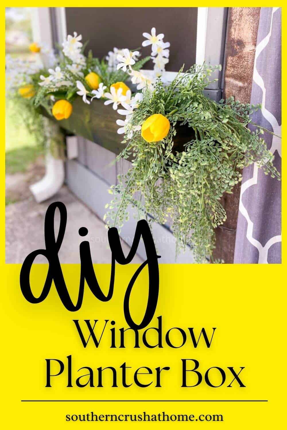 DIY Window Planter Box PIN
