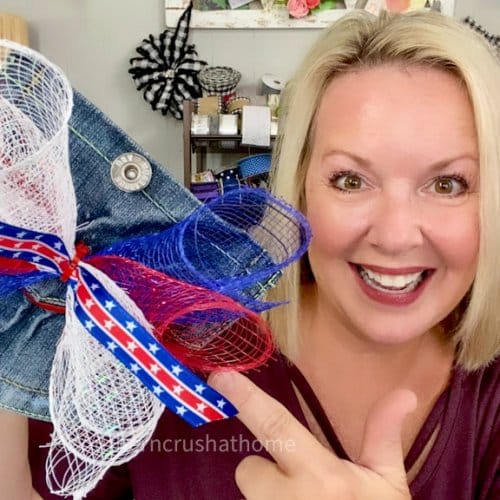 How to Make an Easy Bow (using Mesh Ribbon) Southern Crush at Home