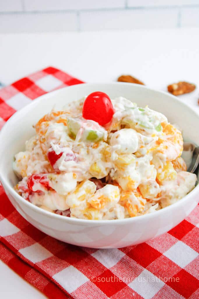 ambrosia salad serving