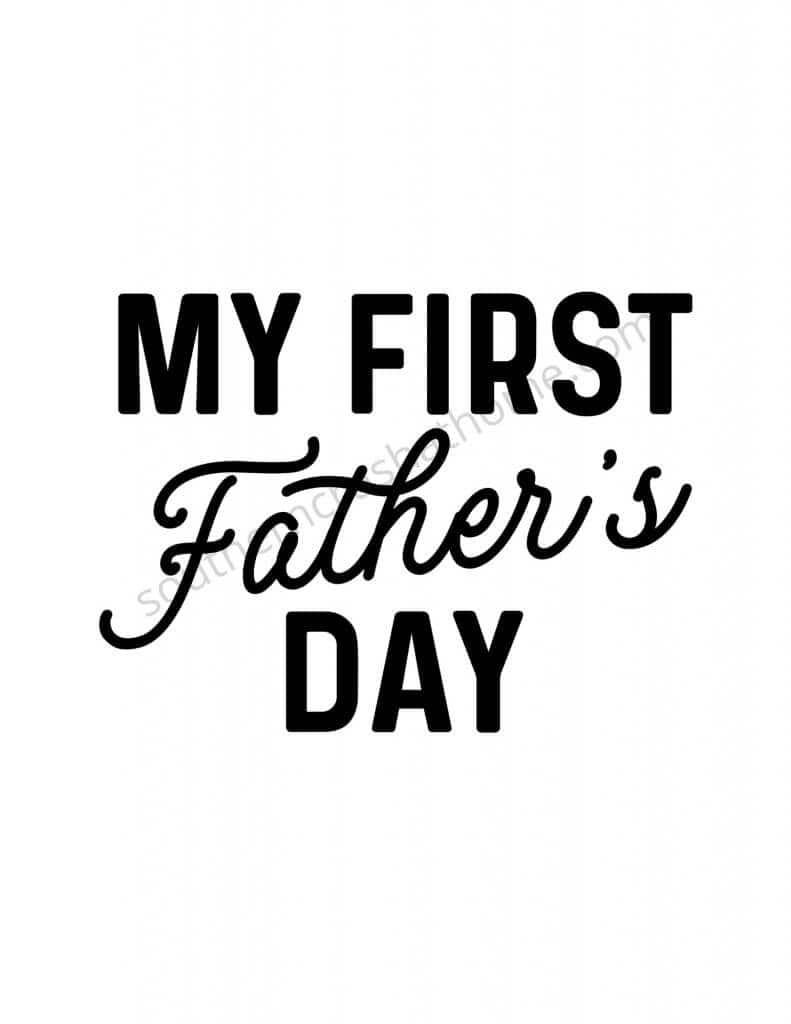 first fathers day clipart
