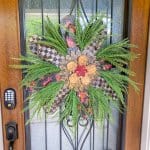 flip flop wreath on door
