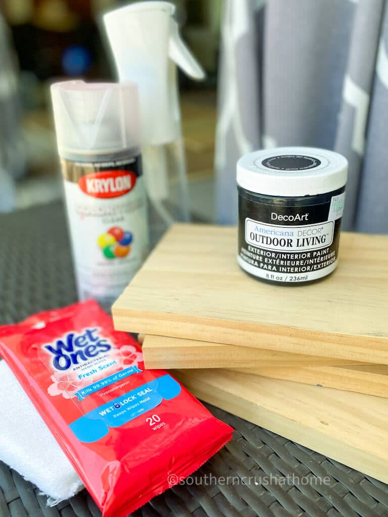 supplies for black wood stain planter box