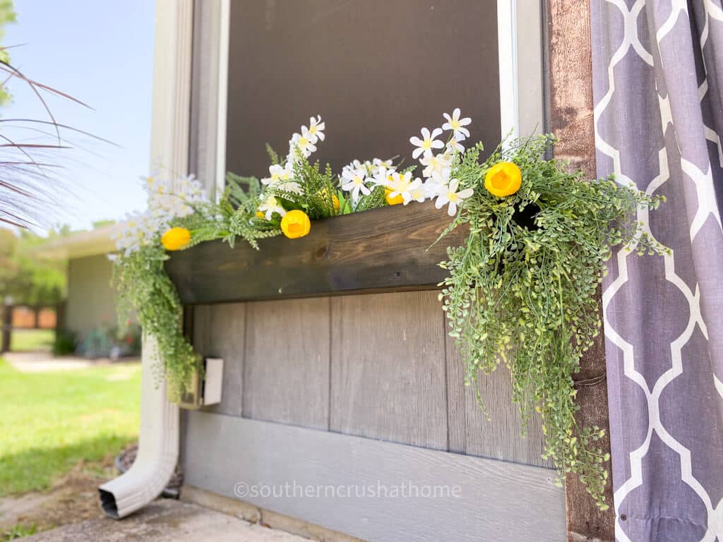 angled from bottom planter box