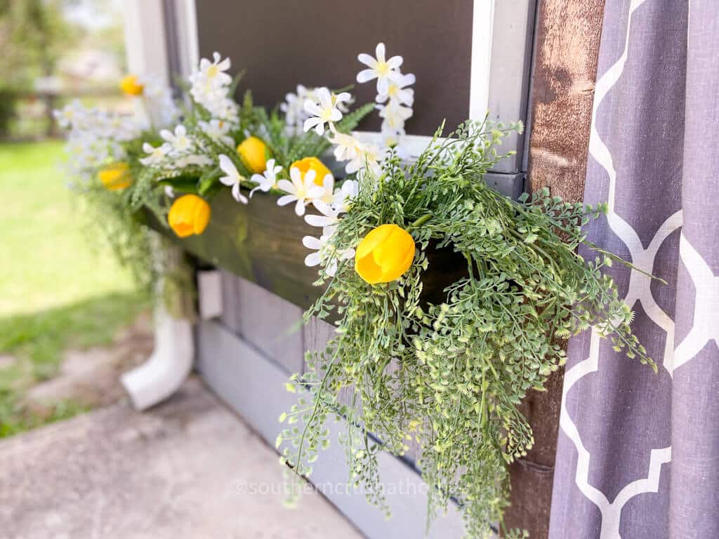 styled planter box