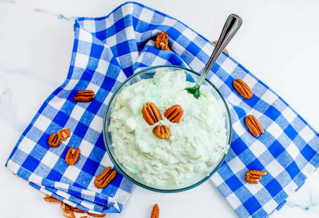 top view of watergate salad