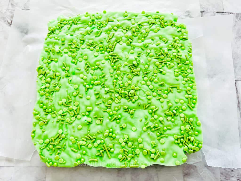 hardened green fudge