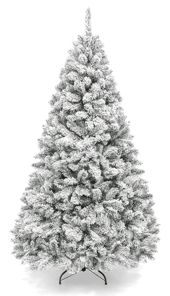 6ft Premium Snow Flocked Artificial Holiday Christmas Pine Tree