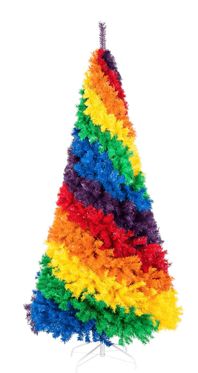 7 ft Rainbow Artificial Christmas Tree