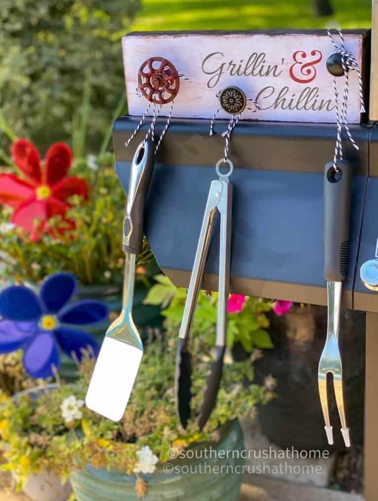grilling tools sign