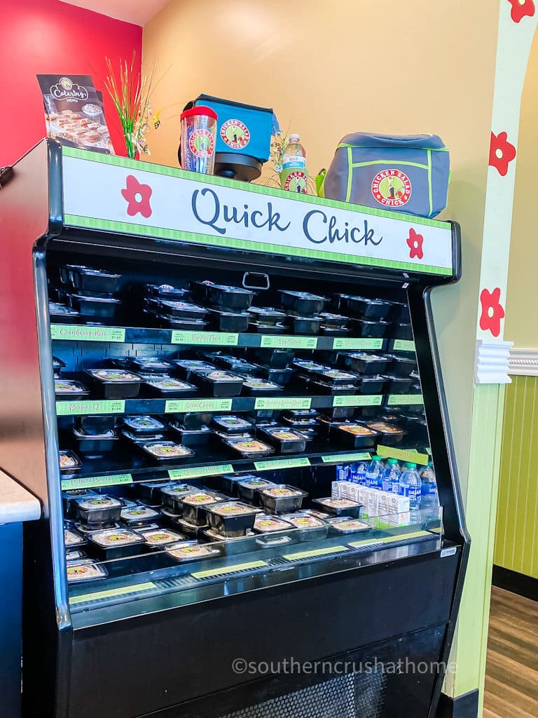 variety of chicken salad at chicken salad chick