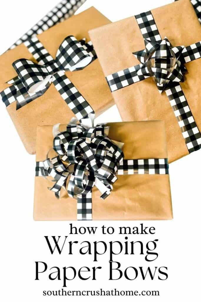 How to Make a Bow Out of Wrapping Paper (3 Different Ways)