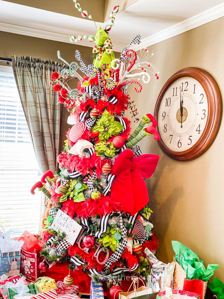 Full view of Grinch Christmas Tree