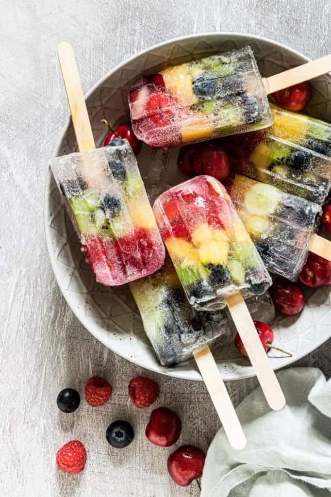 rainbow popsicles