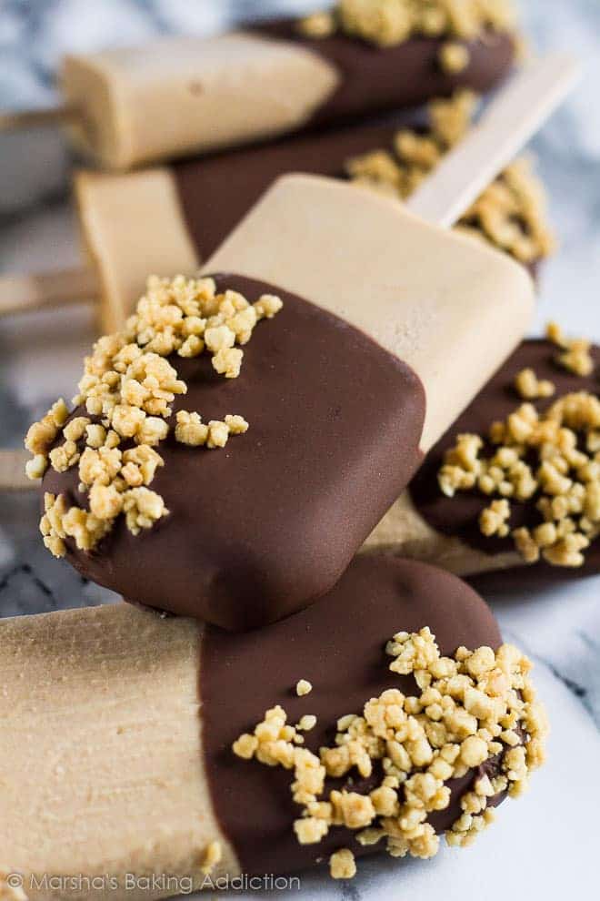 chocolate peanut butter pops