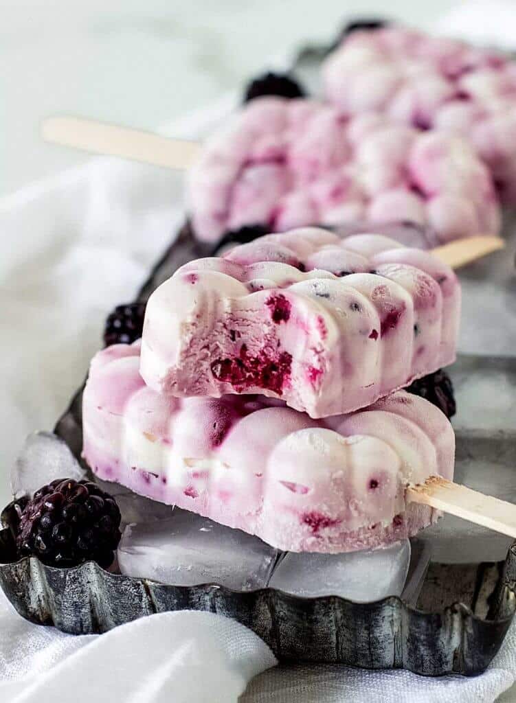 berry cheesecake popsicles