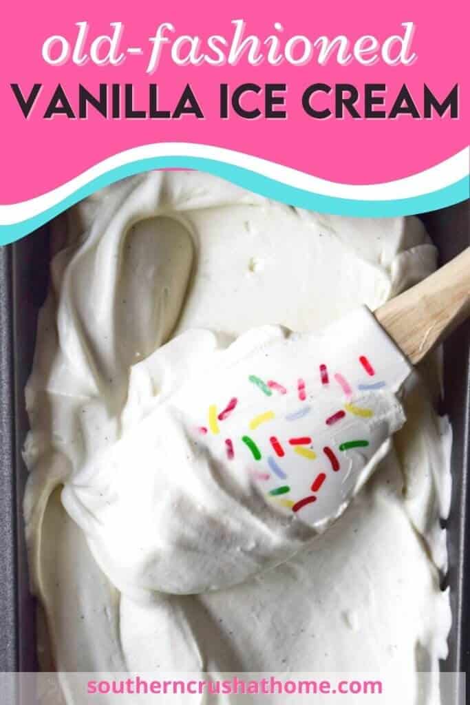 Homemade Vanilla Ice Cream PIN