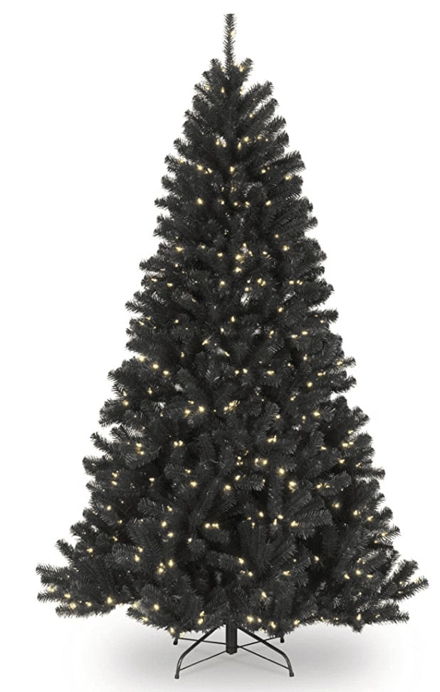 7.5ft North Valley Spruce Pre-Lit Artificial Full Christmas Tree with White Lights