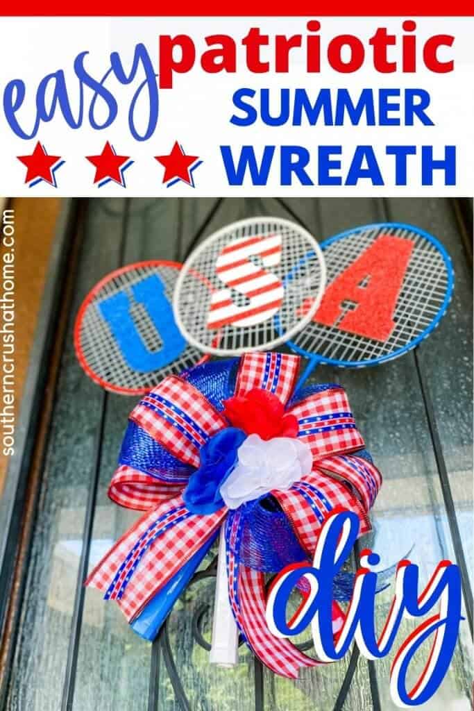 patriotic summer wreath usa PIN