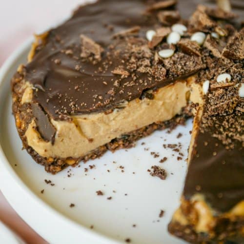 sliced no bake cheesecake