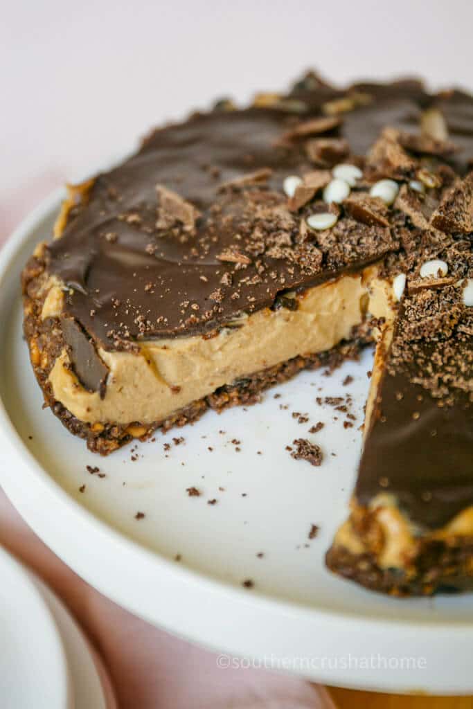 sliced no bake cheesecake