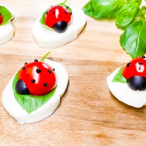 ladybug appetizer caprese salad