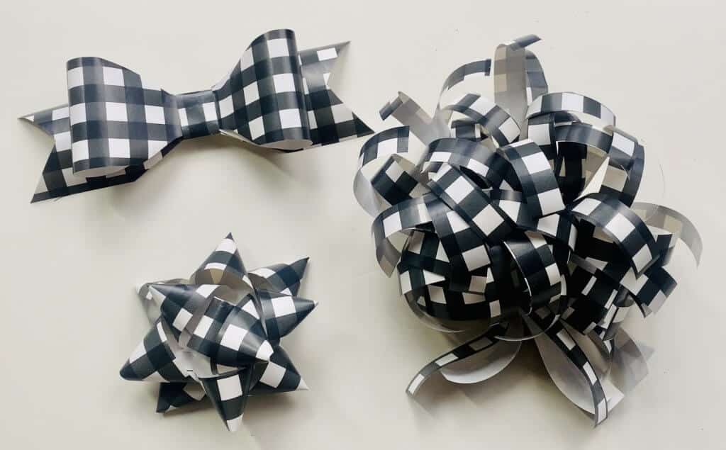 wrapping paper bows
