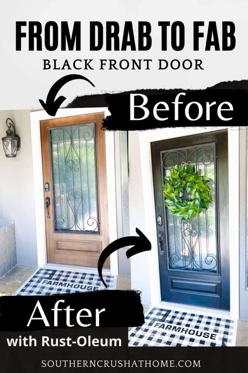 How to Paint a Black Front Door the Easy Way