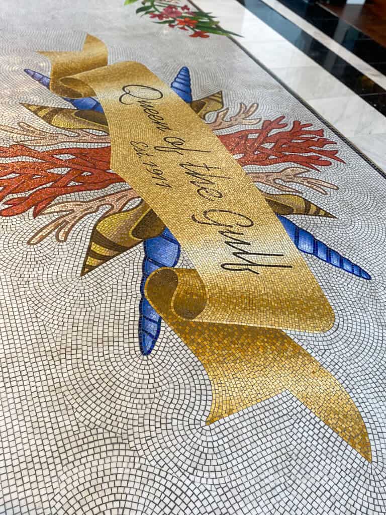 queen of the gulf mosaic tile