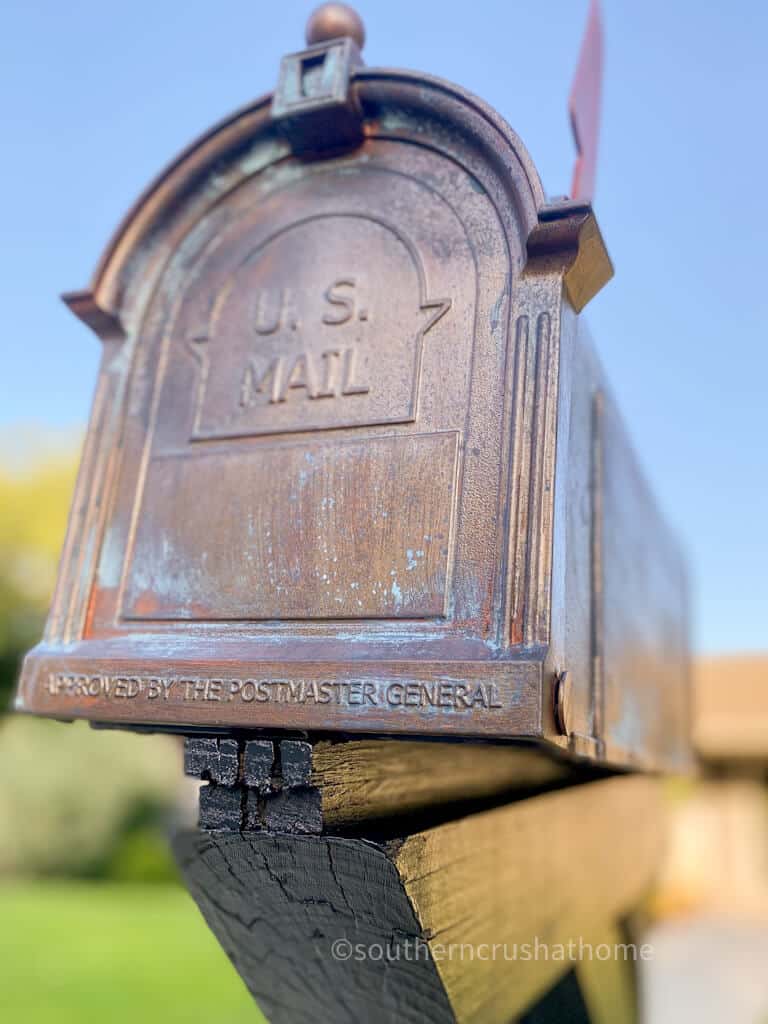 upward view of mailbox