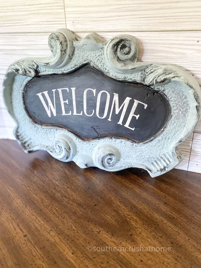 Thrifted WELCOME Sign