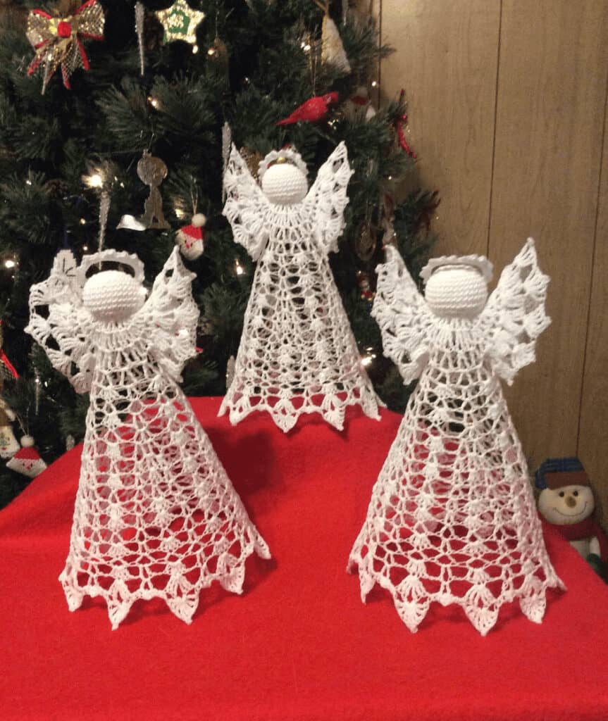 doily angel tree toppers