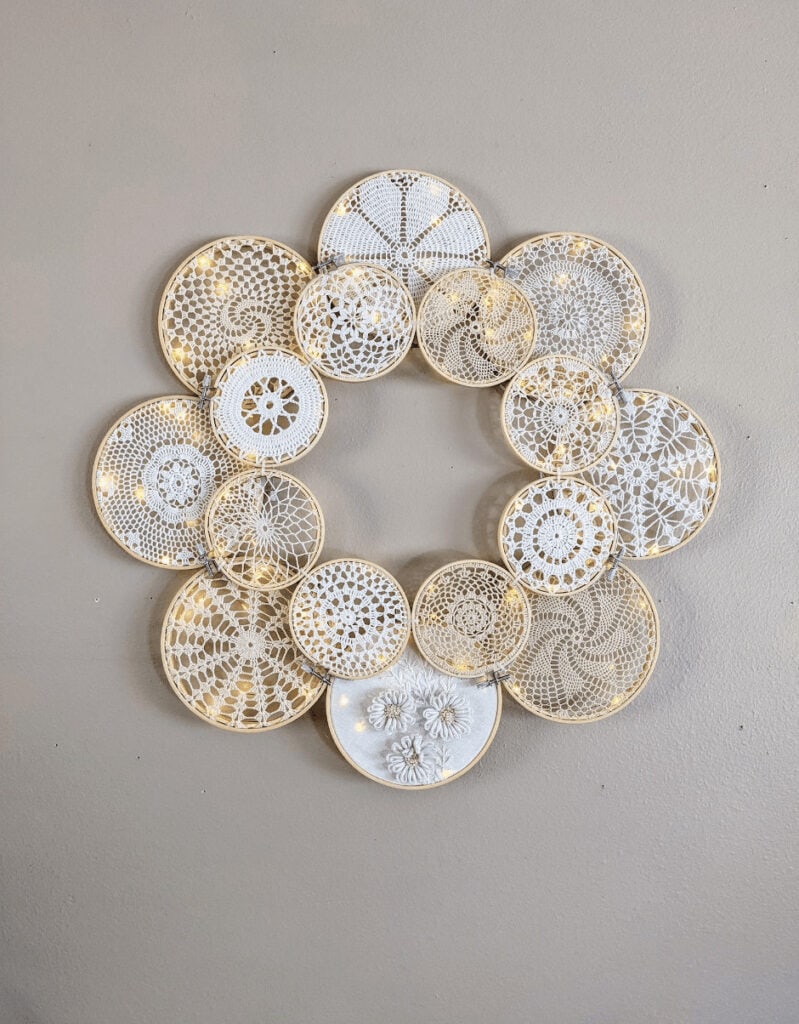 doily wreath