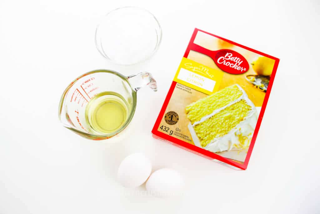 ingredients for lemon cake mix cookies