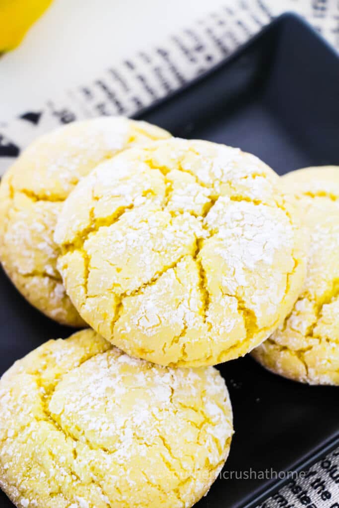 Easy 3 Ingredient Lemon Cake Mix Cookies