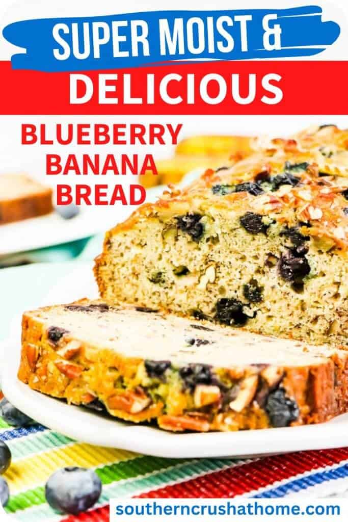 Blueberry Banana Bread Loaf PIN