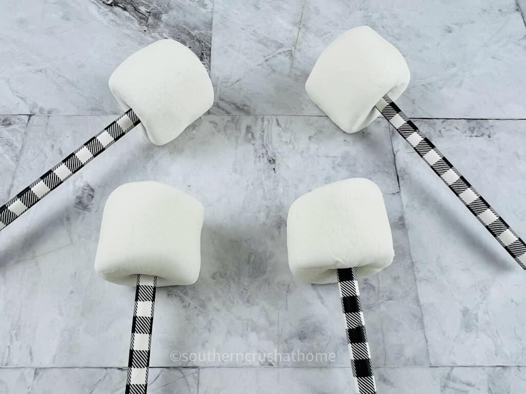jumbo marshmallows on straws