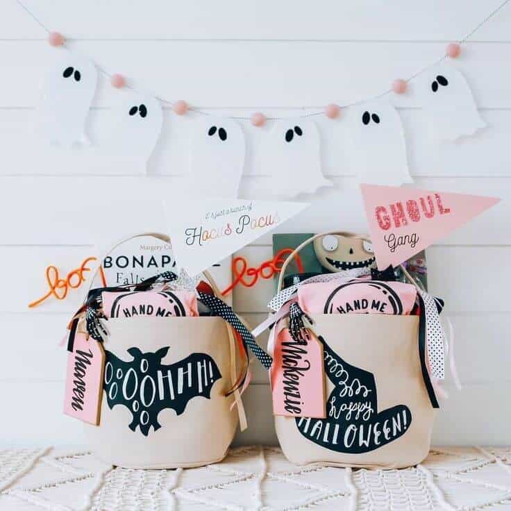 personalized boo baskets
