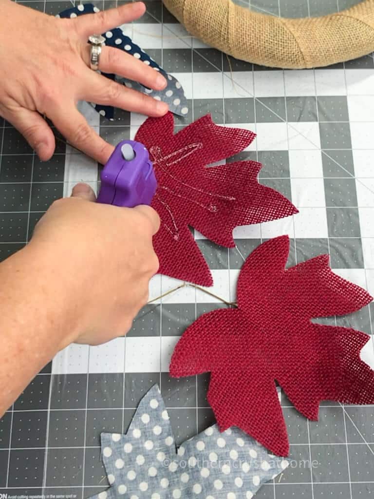 gluing leaves