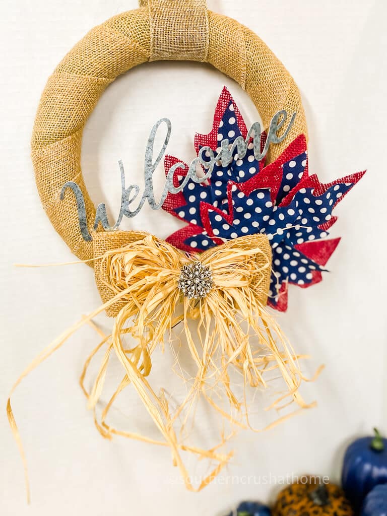 final burlap wreath