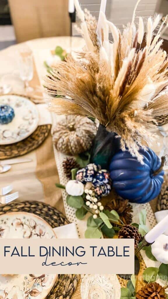 fall dining table decor PIN